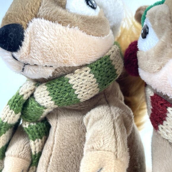 Vintage Singing Christmas Chipmunks Plush Carlton Cards Animatronic Squirrel - Picture 12 of 16